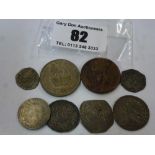 8 ASSORTED COINS