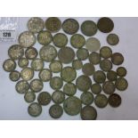 QUANTITY OF SILVER COINS (1920-1946) INCLUDING HALF CROWNS, FLORINS AND SHILLINGS