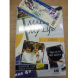 SIGNED LEEDS MATCH TICKET AND SIGNED ‘MATCH OF MY LIFE’ LEEDS BOOK