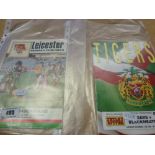 1987 LEICESTER TIGERS V BARBARIANS PROGRAMME AND 1994 CASTLEFORD TIGERS V BLACKHEATH