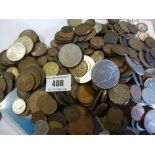 LARGE BAG OF ASSORTED UK AND FOREIGN COINS