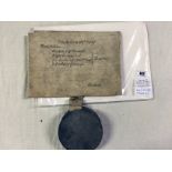 Indenture George III, (Engraved Top & Sides, Wax Seal in Tin Container), (1806)