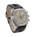 Omega Seamaster chronograph stainless steel gentleman's wristwatch, circa 1968, silvered circular