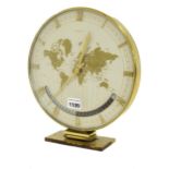 Kienzle automatic electric world time clock, the 10" dial over a twenty-four hour aperture