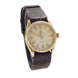 Rolex Oyster Perpetual Chronometer 18k gentleman's wristwatch, ref. 6285, ser. no. 14230, milled
