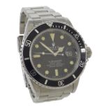 Rolex Oyster Perpetual Date Submariner stainless steel gentleman's bracelet watch, ref. 16800,