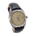 Rolex Oysterdate Precision stainless steel gentleman's wristwatch, ref. 6494, ser. no. 217824, circa