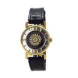 Ernest Borel Cocktail kaleidoscope gold plated gentleman's wristwatch, 17 jewels, 32mm