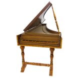 A single-manual harpsichord, Florence, 2nd half of 17th century, of inner-outer case construction,