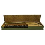 A fretted clavichord by Johann Jacob Bodechtel, Nuremberg, circa 1790, the pine case painted light