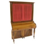 A cabinet piano by John Broadwood & Sons, London, circa 1823, the case of mahogany with beaded