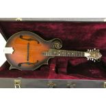 Ratlif RM-5 mandola, circa 1991, ser. no. 0107, sunburst finish, hard case