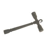 Interesting English antique iron tuning hammer, 4.75" long