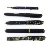 Conway Stewart - four fountain pens and a pencil (5)