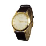 (536668-3-A) Eberhard Palazzo 18k automatic gentleman's wristwatch, ref. 40037, original leather