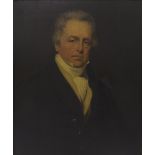 By George Clint (1770-1854) - 'Portrait of Mr Julian Fawcett', unsigned, attributed verso, oil on