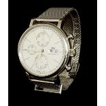 (536668-1-A) IWC Portofino chronograph automatic stainless steel gentleman's bracelet watch, ref.