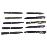 Parker - ten fountain pens (10)