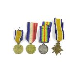 Collection of Great War medals to include British War Medal and Allied Victory Medal awarded to