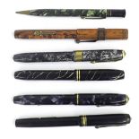 Conway Stewart - five fountain pens and a pencil (6)