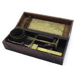 De Grave, Short & Fanner mahogany cased patent chondrometer, 10.5" wide