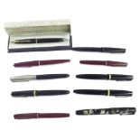 Parker - ten fountain pens (one boxed) (10)