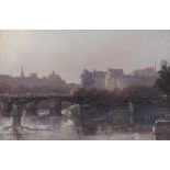 By Clive Madgwick (1934-2005) - 'View from Pont du Carrousel', stamped, titled and dated 1987 verso,