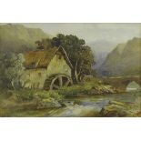 By Herbert P Weaver (1872-1945) - 'Nant Mill', signed, inscribed verso, watercolour, 6.5" x 9.25",