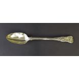 William IV Kings pattern serving spoon, maker William Chawner, London 1831, 12.25" long, 6.5oz