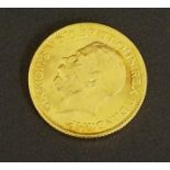 1915 full sovereign coin, 8gm