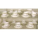 Royal Doulton Tivoli part tea service comprising cups, saucers, plates etc