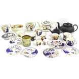 Collection of 19th century ceramics and porcelain to include a Gaudy Welsh part tea and dinner