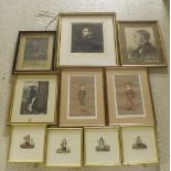 Selection of good prints to include after E Nicol - study of a sea merchant, colour print, 10" x 7";