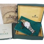 Rolex Oyster Perpetual Date stainless steel gentleman's bracelet watch, ref. 1500/0, ser. no.