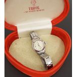 Tudor Oyster Royal stainless steel lady's bracelet watch, ref. 7935, ser. no. 337xxx, circa 1960,