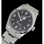 Rolex Oyster Perpetual Explorer stainless steel gentleman's bracelet watch, ref. 1016, ser. no.