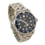 (22 540085-1-A) Omega Seamaster Professional mid-size bracelet watch, ref. 196.1522, quartz, ser.