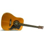 Eko Ranger VI acoustic guitar, made in Italy, finish with some blemishes and scratches, soft case,