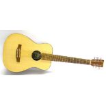 Martin LXM Little Martin acoustic guitar, made in Mexico, ser. no. MG85452, wear to the sound hole