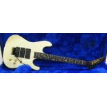 Kramer Night Swan electric guitar, made in USA, circa late 1980s, ser. no. F4210, blonde finish with