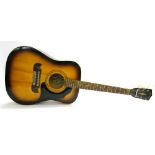 Framus Texan 6 acoustic guitar, made in Germany, circa 1967, ser. no. 21997, vintage sunburst finish