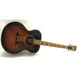 Yamaha CJ-12 acoustic guitar, ser. no. Q10208006, finish with some light surface wear, missing