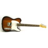 Fender Koa telecaster electric guitar, made in Korea, ser. no. 06063927, electrics appear to be in