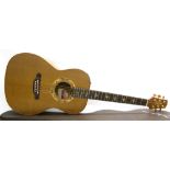 Takamine Santa Fe PSF-95 electro acoustic guitar, made in Japan, ser. no. 95030301, Ovangkol back