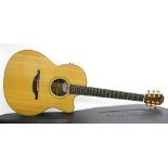 Lowden LSE II electro acoustic guitar, ser. no. 13897, finish in clean condition, electrics in