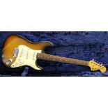 Fender Stratocaster electric guitar, made in USA, circa 1969, ser. no. 255179, sunburst finish