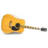 Ibanez Concord acoustic guitar, model no. 628, natural top, finish with some minor blemishes,