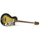 1960s Framus 5/149 Star Bass guitar, made in Germany, green burst finish in fair condition with some