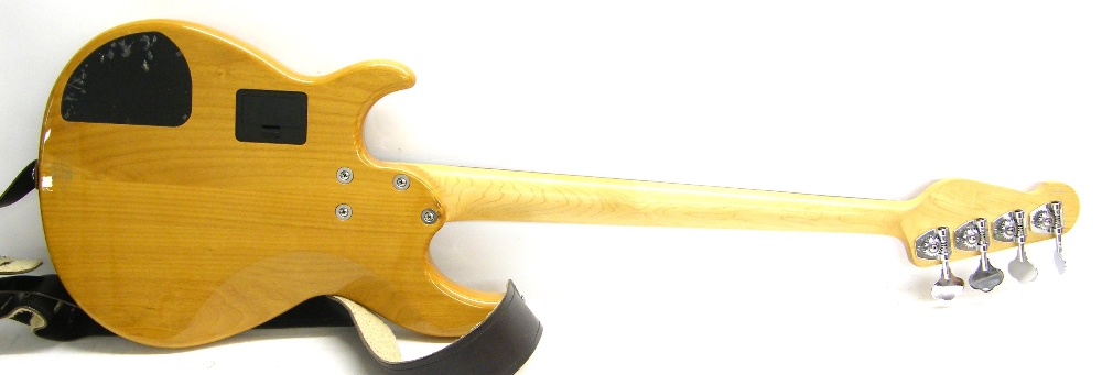 Yamaha BB614 bass guitar, ser. no. Qll239071, natural finish with some minor blemishes, electrics - Image 2 of 2