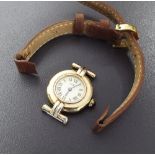 (V57Q38) Must de Cartier Vermeil silver-gilt lady's wristwatch, ref. 590002 / 052737, circular